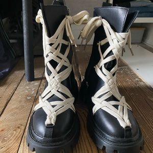 Rick owens style Combat Boots